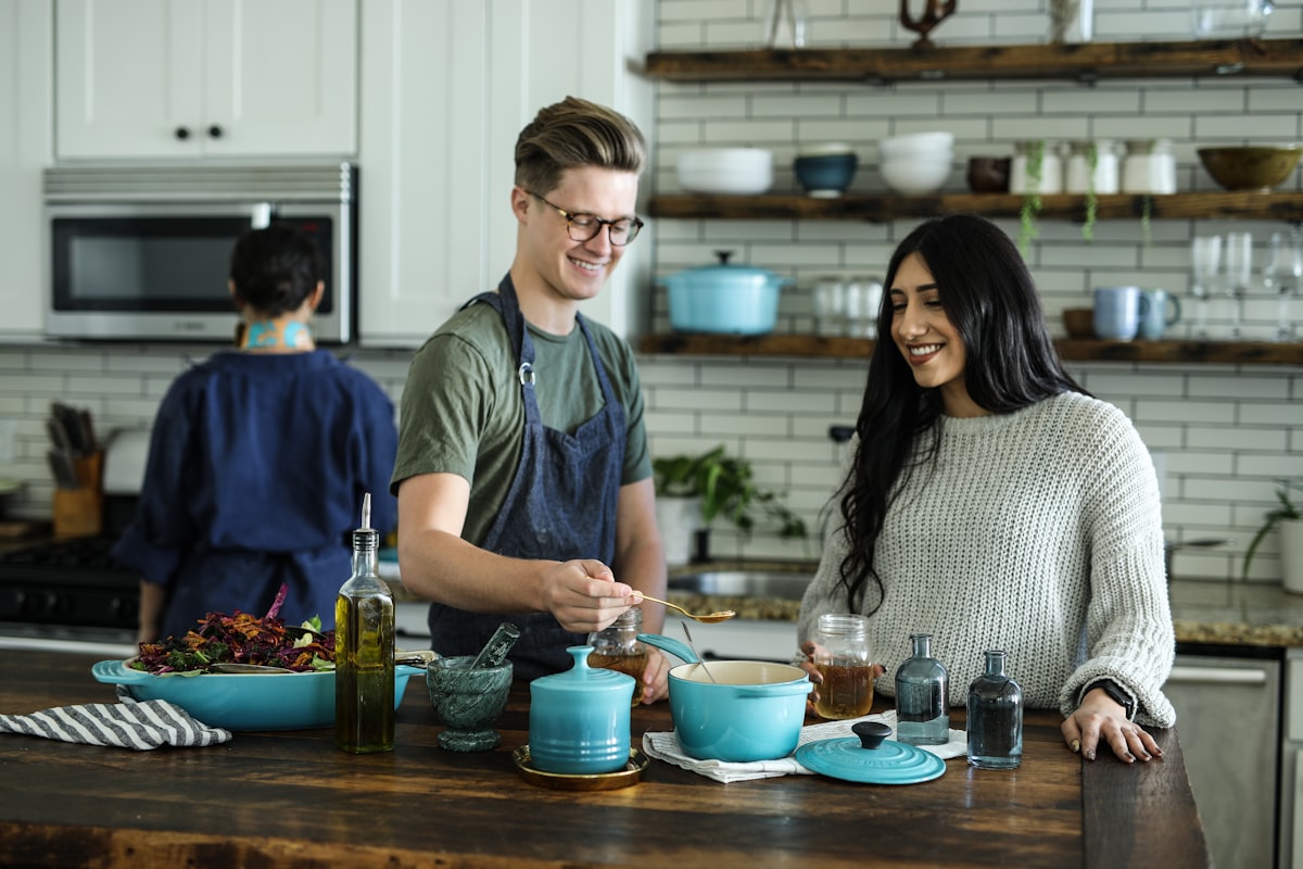 Home-cooked meal preparation